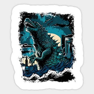 Great Godzilla off Kanagawa - Gojira Sticker